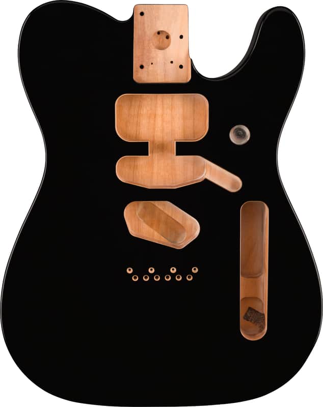 Fender Deluxe Series Telecaster SSH Alder Body Modern Bridge Mount Black