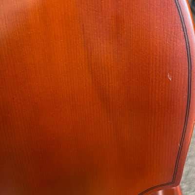 Palatino VB-004 Crack-Resistant Upright Bass with Padded Bag, 3/4 Size image 11