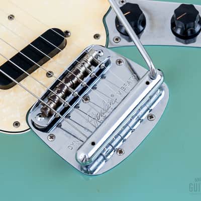 1968 Fender Mustang Vintage Offset Guitar Daphne Blue w/ Case image 8