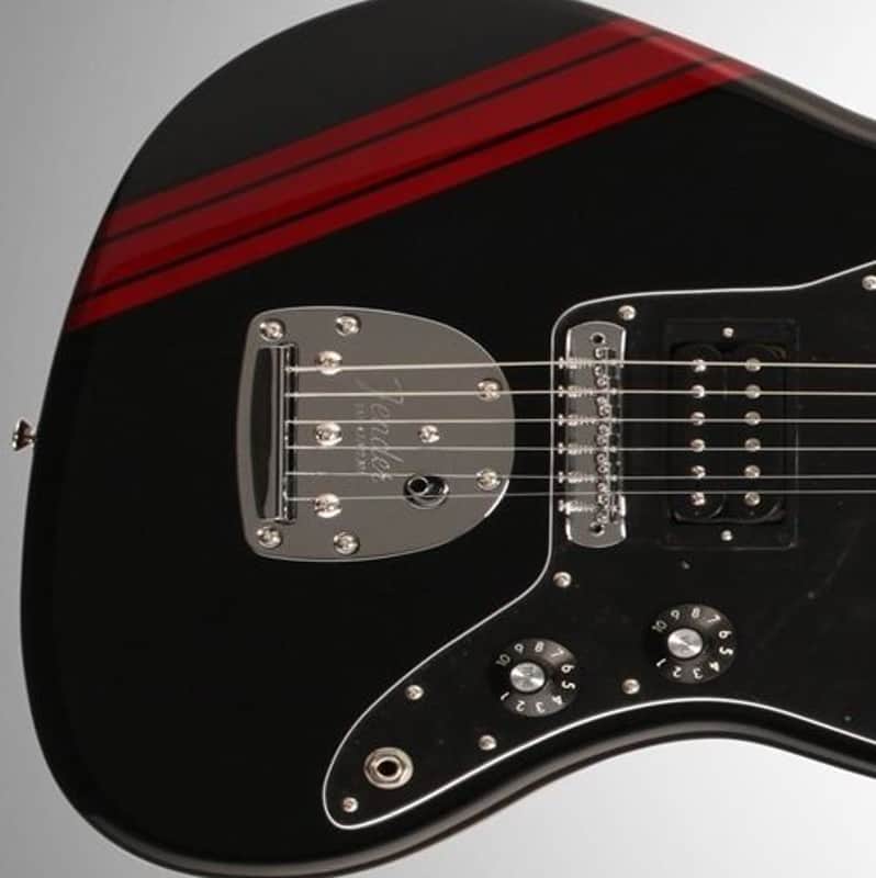Racing Stripes Red Stickers Vinyl Guitar & Bass image 1
