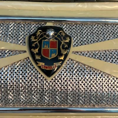Contello Accordion 60’s in Pearl with Case Made In Italy image 5