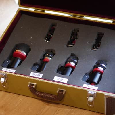 Avantone Pro CDMK4 – Set complet de micros pour batterie – superbe valise tweed image 3