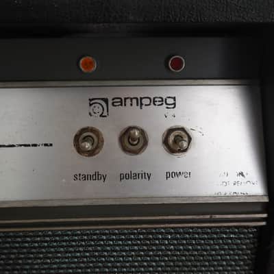 Ampeg V-4 100-Watt Guitar Head with Reverb 1970 - 1980 - Black image 4