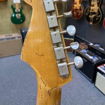 Fender Stratocaster Customshop SUPHREL 1963RI 2024 - Super Faded Aged Black Over 3-Colour Sunburst image 20