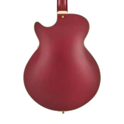 D'Angelico Deluxe Brighton Baritone - Satin Trans Wine (DADBSSSTWGS) image 2