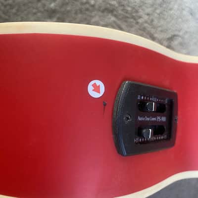 Cherry Burst 38 Inch Acoustic Guitar, ABS Body, Mahogany Neck image 10