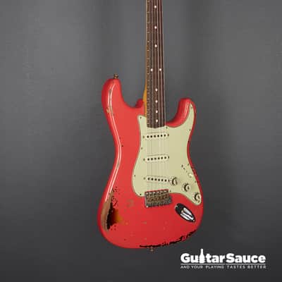 Fender Custom Shop 63 Stratocaster Landau Fiesta Red Over Sunburst 2024 (Cod. 1498UG) image 6