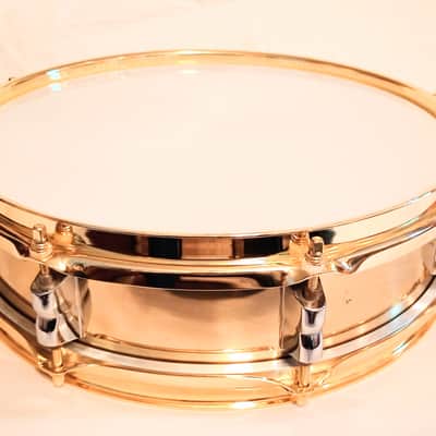 UNMARKED BRASS PICCOLO SNARE DRUM 13"/8L- FREE SHIP TO C-USA! image 4