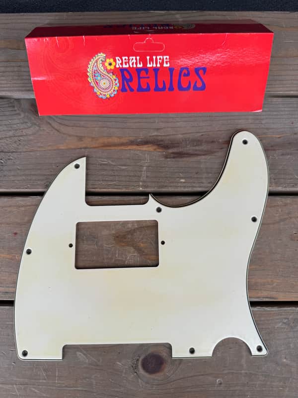Real Life Relics Aged Ivory Fender® Telecaster®  Pickguard 3 Ply 8 Hole for Humbucker.  (PGAL2) image 1