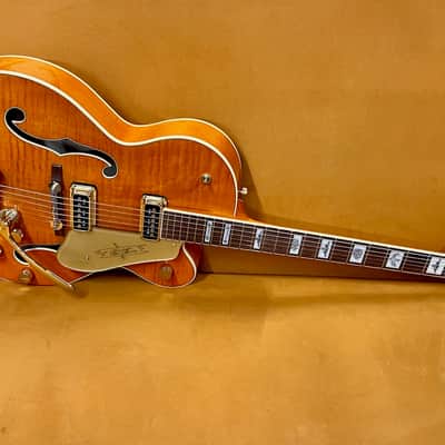 Gretsch G6120T-55 Vintage Select '55 Chet Atkins Hollow Body with Bigsby 2016 - Present - Vintage Orange Stain image 1