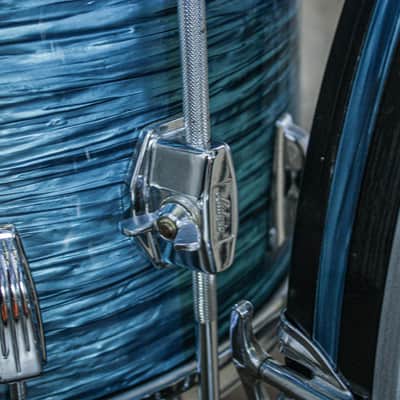 Ludwig 1977–78 Ludwig 4-Piece Drum Kit – Turquoise Oyster Rewrap – 6-Ply Maple – Netflix “Ginny & Georgia” image 13