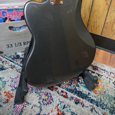 Squier Affinity Jaguar Bass Charcoal Frost Metallic image 8