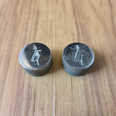 Set of Vintage 1960's Gretsch Chrome Guitar/Bass Control Knobs! image 1