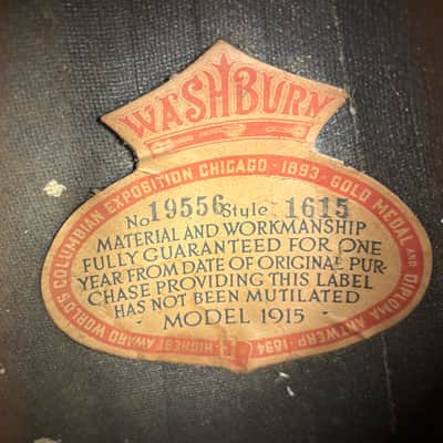 Washburn Bowlback Mandolin Style 1615 - Made in 1915 - Brazilian Rosewood - Great Player! - All Org. - Ships FREE!!! image 17