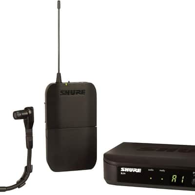 Shure BLX14/B98 UHF Wireless Microphone System - Perfect for Brass, Woodwinds, Percussion - 14-Hour Battery Life, 300 ft Range | Includes Clip-on Instrument Mic, Single Channel Receiver | H9 Band image 1