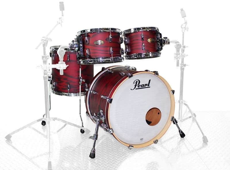 Pearl Session Studio Select 20” 4-Piece Drum Shell Pack - Scarlet Ash image 1