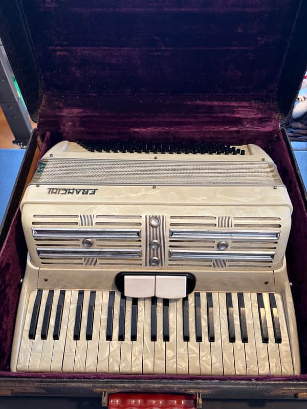 Francini Piano Accordion 1950s - Pearl finish image 1