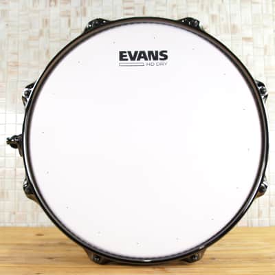 Click Custom 10ply Maple 6x12 Snare Drum White Ripple Finish image 8