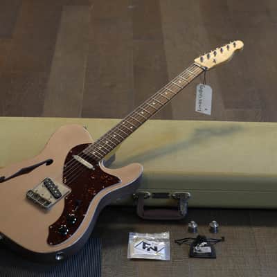 2017 K-Line Truxton Thinline Electric Guitar Factory Relic Rose Gold + HSC image 1