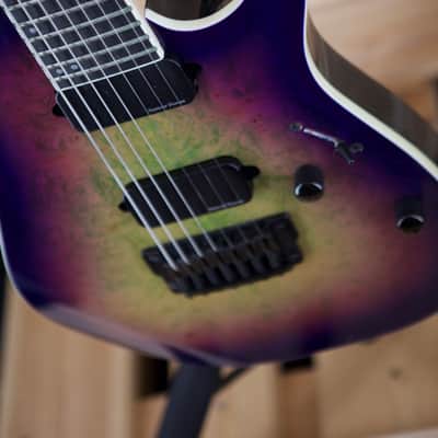 Ibanez Iron Label RGIX7F-DLB - Northern Lights Burst image 5