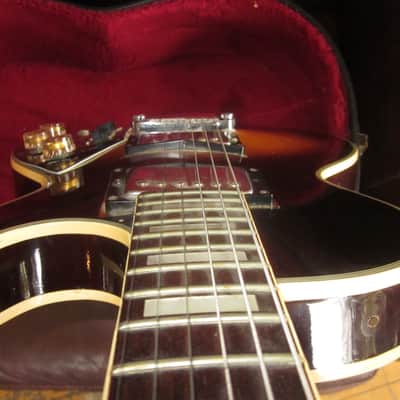 Harmony Effector Vintage 1970s Electric Guitar Les Paul Copy Tobacco Burst w/ Hard Case image 14