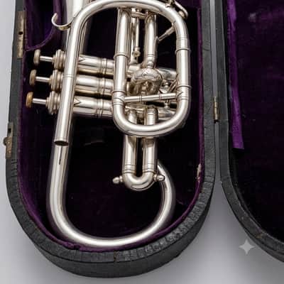 Besson Breveté Bb Cornet 1890s - Silver-Plated image 3