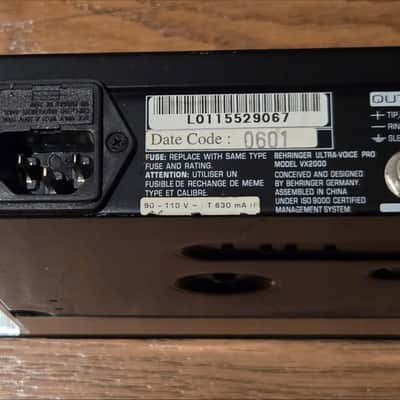 Behringer Ultra Voice Pro VX 2000 Voice Channel image 4