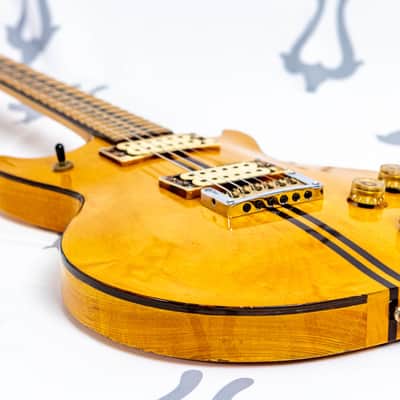 Daion PowerMark XX 1980 - Tan / Natural - First Generation - Striped Fretboard image 13