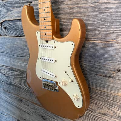 Friedman Vintage S Aged Guitar - Gold Metallic (Medium Aging) image 4