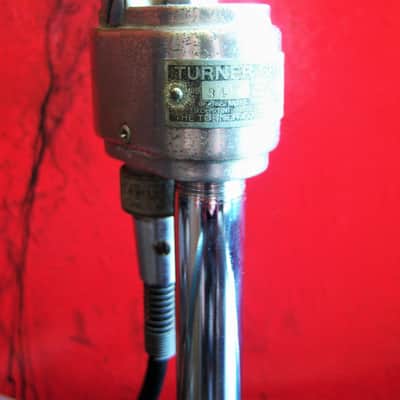 Vintage RARE 1940's Turner 34X modified dynamic microphone Satin Chrome with cable # 2 image 6