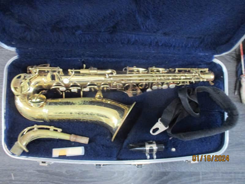 Conn-Star Alto saxophone with case and mouthpiece. Made in USA image 1