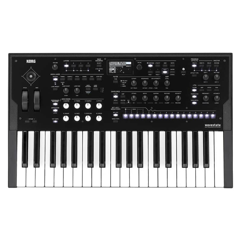 KORG wavestate 37鍵 シンセサイザー Korg Wavestate 37-Key Wave Sequencing Synthesizer | Reverb
