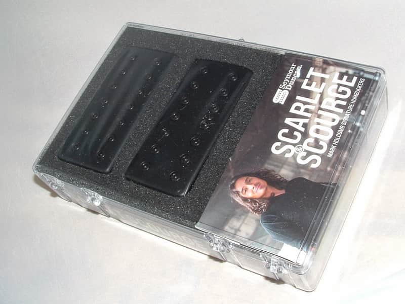 Seymour Duncan Mark Holcomb Signature Scarlet and Scourge 7 String Set (Black Covers) New with Warranty image 1