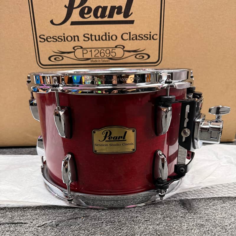 Pearl Session Studio Classic 12" x 8" Rack Tom Sequoia Red #110 - Brand New image 1