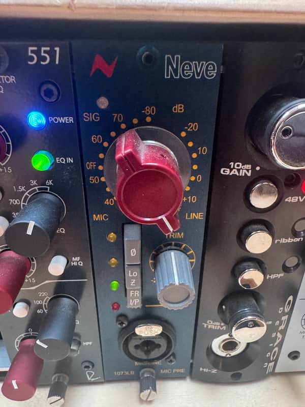 AMS Neve 1073LB 500 Series Mic Preamp Module 2010s - Blue image 1