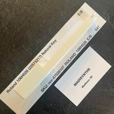 ORIGINAL Roland Replacement E/B Key (106H028) for Juno-6/60/106, Jupiter-6/8, HS-60, SH-101, VK-09, JX-3P