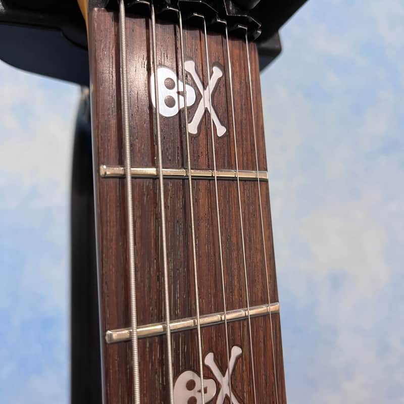 値下げ／EDWARDS E-AS-105SM／AnchangStar Edwards ESP E-AS-105SM 2000s Black Crying Star Anchang Made in