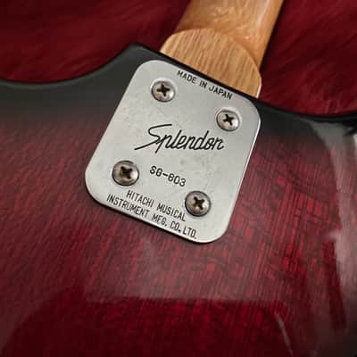 c.1965 Splendor(Hitachi Musical)SG-603 MIJ Vintage Guitar “Redburst” image 12