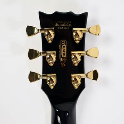 Evil Instruments (Claudio Sanchez) Presents: “The Jackhammer” - Black with Gold Mirror Pickguard (In partnership with Dunable Guitars) image 8