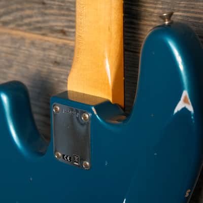Used Fender 2023 Custom Shop 1964 Jazz Bass Relic - Ocean Turquoise w/OHSC image 13