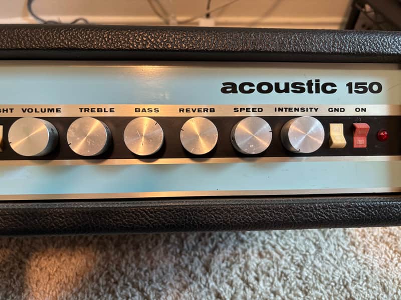 ACOUSTIC Model 150 Guitar and Bass Amplifier Head TREMOLO REVERB image 1