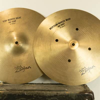 Zildjian A 14" Quick Beat Hi Hat Cymbals 1409g 1256g image 2