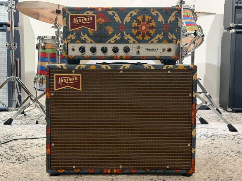 Benson Amps Vincent Channel Switching Guitar Amplifier Head + 1x12 Speaker Cabinet - Aunt Gertie image 1