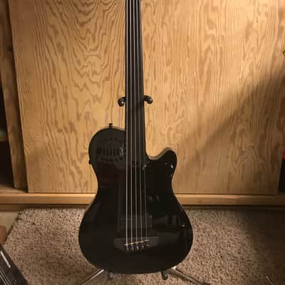 Godin A5 Ultra Fretless 2016 Black Gloss image 7