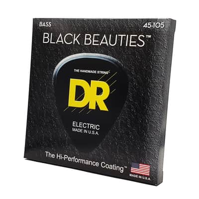 DR 4er Bass 45-105 Extra-Life Black Beauties BKB-45 - String Set for 4 String Bass Guitar Bild 3