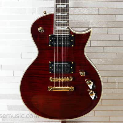 ESP LTD EC-1000T CTM Flamed Maple - See Thru Black Cherry image 1
