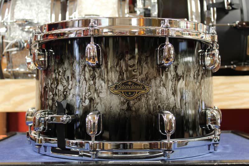 Tama Starclassic 8x14 Walnut/Birch Snare Drum in Molten Platinum Burst