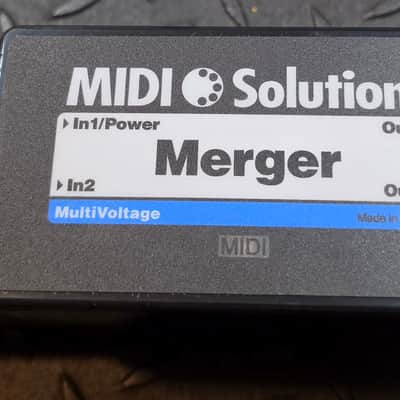 MIDI Solutions Merger 2-In/2-Out MIDI Merger 2010s - Black image 2