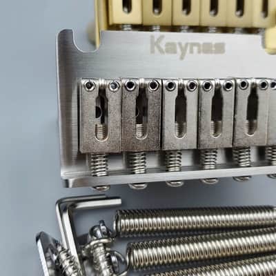 Electric guitar mini double tremolo bridge tremolo system tailpiece all copper all stainless steel KY06S image 2