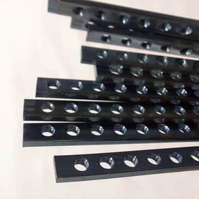 2 x 196hp / M3 (3mm) Eurorack Threaded Nut Strips (Pair) image 7